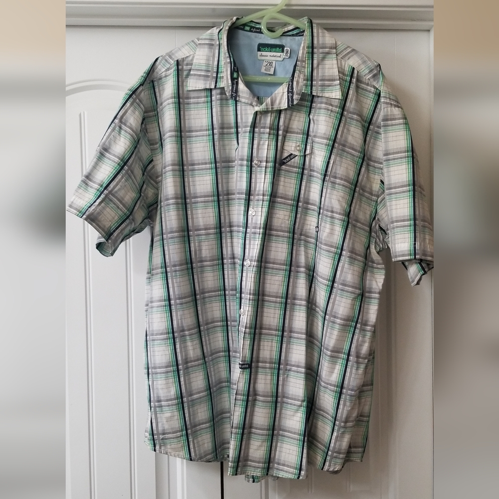 Men's Green Plaid Shirt